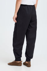 Pulz Jeans Fia Hw Pants Tapered Leg - Black