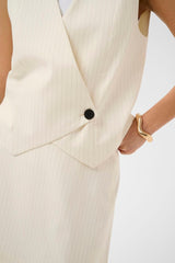 Culture Nilea  Waistcoat - Whitecap