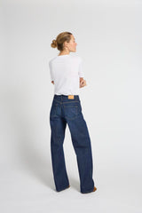 Pulz Jeans Vega uhw Jeans Wide Leg - Dark Blue Denim