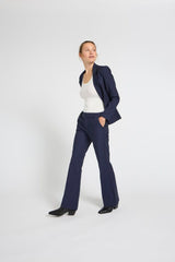 Pulz Jeans Bindy HW pants Bootcut Leg - Dark Sapphire