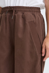 Pulz Jeans Fia Hw Pants Tapered Leg - Coffee Bean