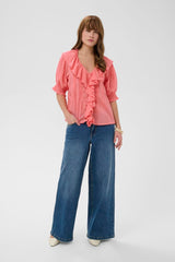 Culture Musso SS Blouse - Sugar Coral