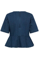 Culture Mai Renny Blouse - Dark Blue Wash