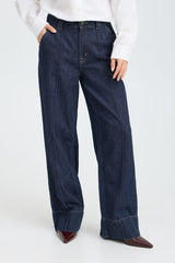 Pulz Jeans Erna Jeans uhw Wide Leg - Dark Blue