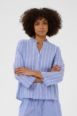 Culture Arletty Blouse - Powder Blue/Gar