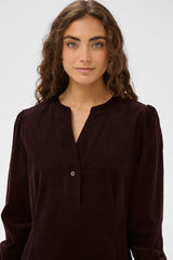 Culture rhaena LS Dress - Coffee Bean