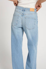 Pulz Jeans Vega UHW Jeans Wide Leg - Light Blue Denim