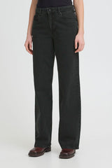 Pulz Jeans Vega uhw Jeans Wide Leg - Black Denim