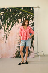 Culture Musso SS Blouse - Sugar Coral