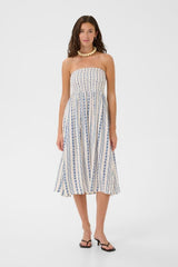 Culture hollie Skirt - Blue/White Graphic