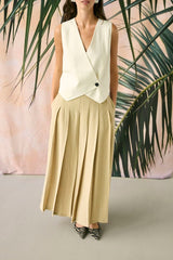 Culture Nilea  Waistcoat - Whitecap
