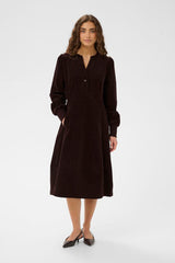 Culture rhaena LS Dress - Coffee Bean