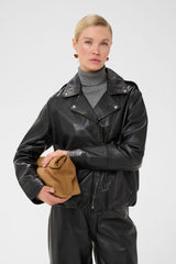 Culture Liopa Canja Leather Jacket - Black