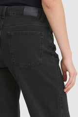 Pulz Jeans Vega uhw Jeans Wide Leg - Black Denim