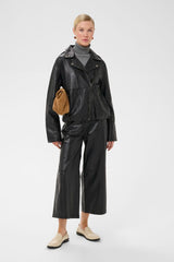 Culture Liopa Canja Leather Jacket - Black
