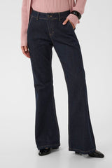 Culture Alicent Ami Flare Chino Jeans - Rinse Wash
