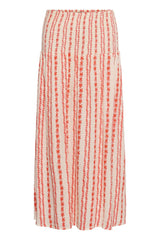 Culture hollie Skirt - Coral/White Graphic