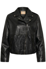 Culture Liopa Canja Leather Jacket - Black