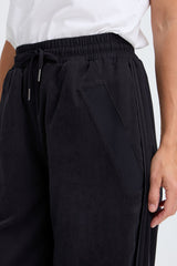 Pulz Jeans Fia Hw Pants Tapered Leg - Black