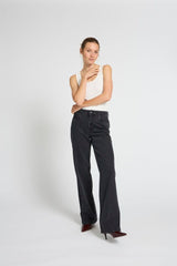 Pulz Jeans Vega uhw Jeans Wide Leg - Black Denim