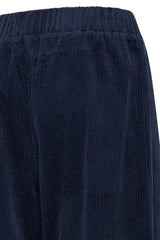 Pulz Jeans Essy Pants Elastic Waist - Dark Sapphire