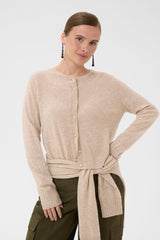 Culture taia Arrow Cardigan - Beige Melange