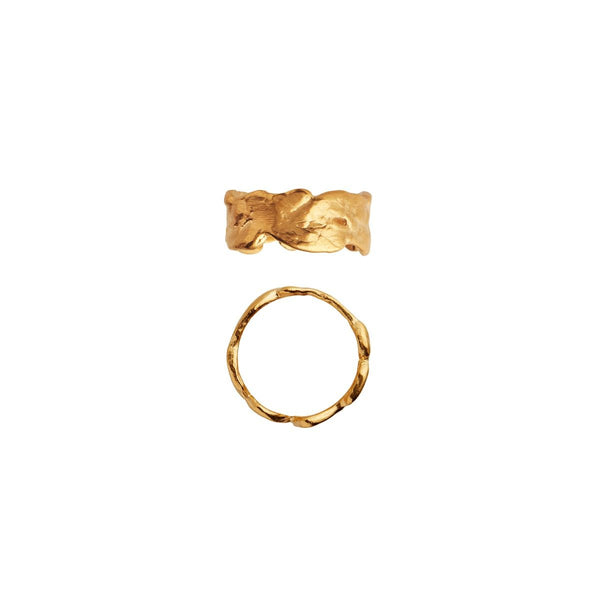 Stine a Gold Splash Lava Ring