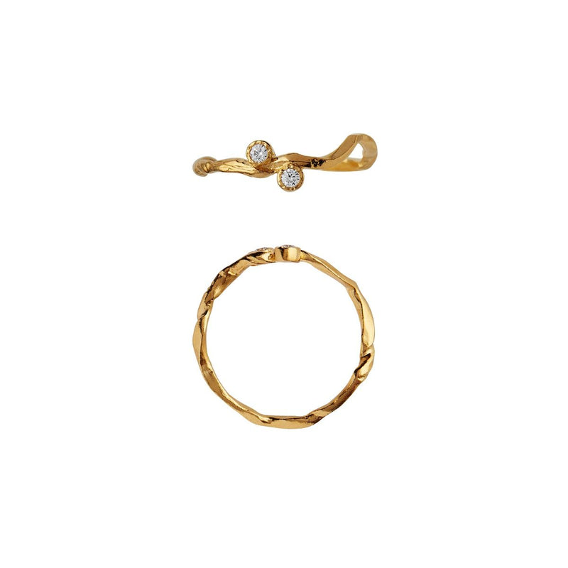 Stine a Flow Ring With Two Stones