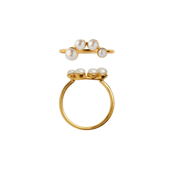 Stine a Pearl Berri Ring - Gold