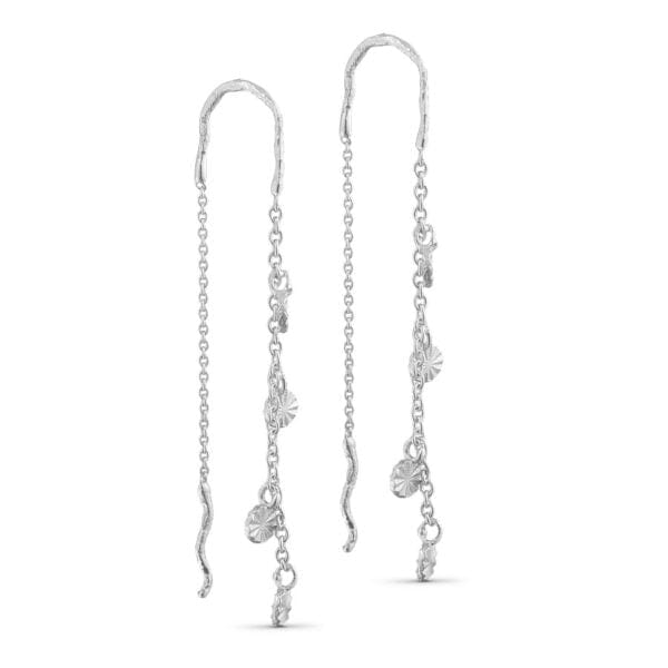 Pure by Nat Earring W Pendants Silver - 45772