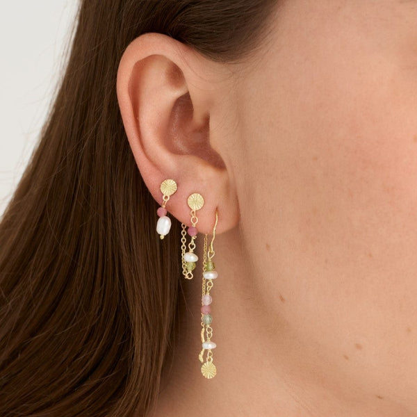 Pure by Nat Earring W Pearls Goldplated white Pearls - 45779