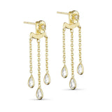 Pure By Nat Manon Chain Earring 45851 - Gold