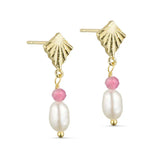 Pure By Nat Ellie Earrings 45920 - Pink Tourmaline
