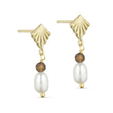 Pure By Nat Ellie Earrings 45920 - Smoky Quartz