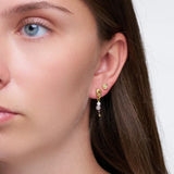 Pure By Nat Anais Gemstone Earrings 45932 - Smoky