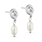 Pure By Nat Anais Pearl Earrings 45933 - Silver