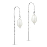 Pure By Nat Alba Chain Earrings 45958 - Silver