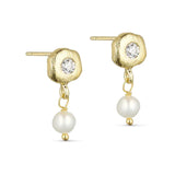Pure By Nat Alba Post Earrings 45959 - Gold