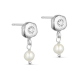 Pure By Nat Alba Post Earrings 45959 - Silver