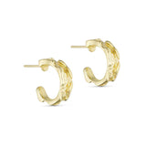 Pure By Nat Delilah Small Foil Hoops 45969 - Gold