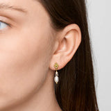 Pure By Nat Hailey Diamond Shapes Post Earrings 45988 - Gold