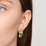 Pure By Nat Delilah Foil Earrings 45989 - Gold