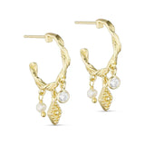 Pure By Nat Hailey Twisted Hoops 45992 - Gold
