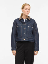 Vila Lova L/S Collar Denim Jacket
