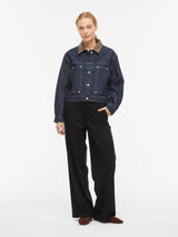 Vila Lova L/S Collar Denim Jacket
