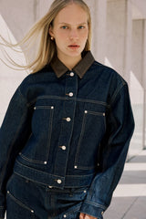 Vila Lova L/S Collar Denim Jacket