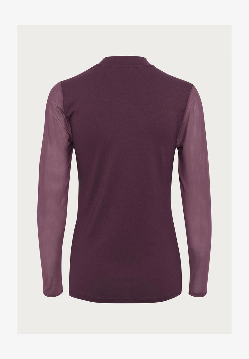 Culture Grace New Mesh Blouse - Winetasting