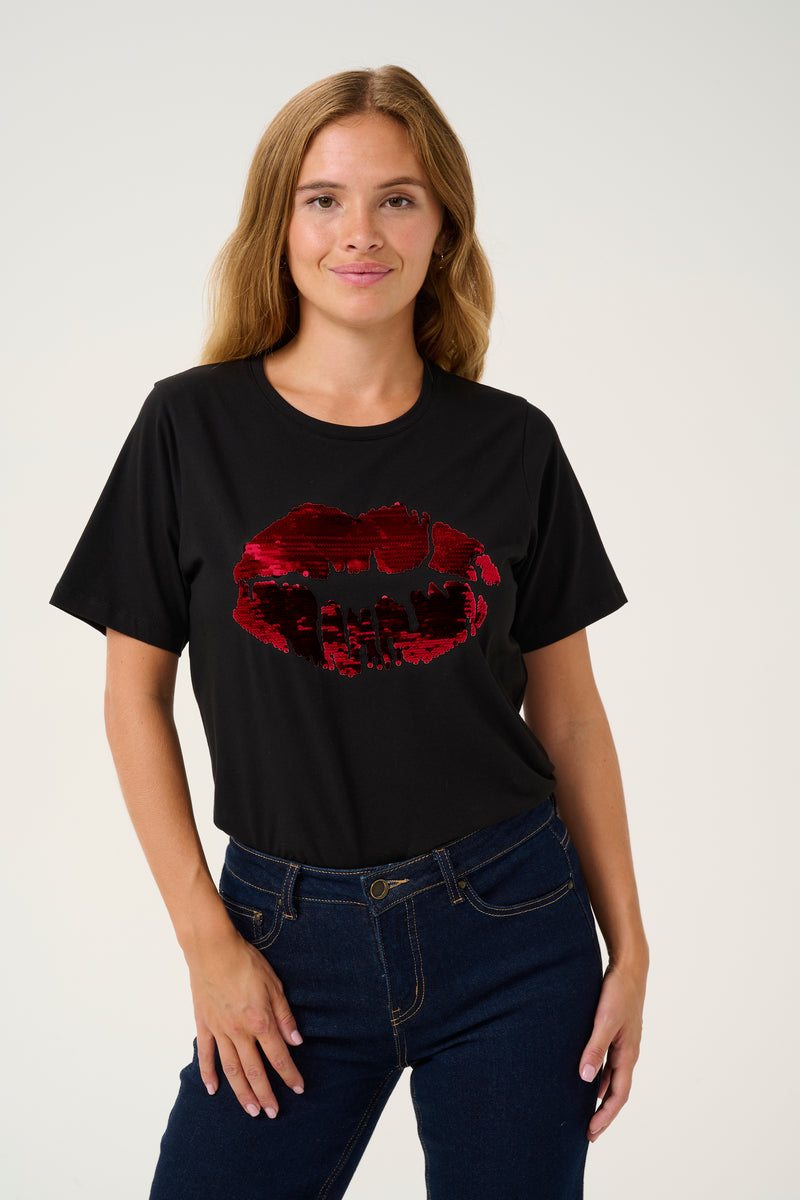 Culture Fora Gith T-shirt - Black Red