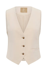 Culture Nalina Clara Waistcoat - Whitecap
