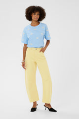 Culture Binnie Barrel Pants - Lemon Meringue
